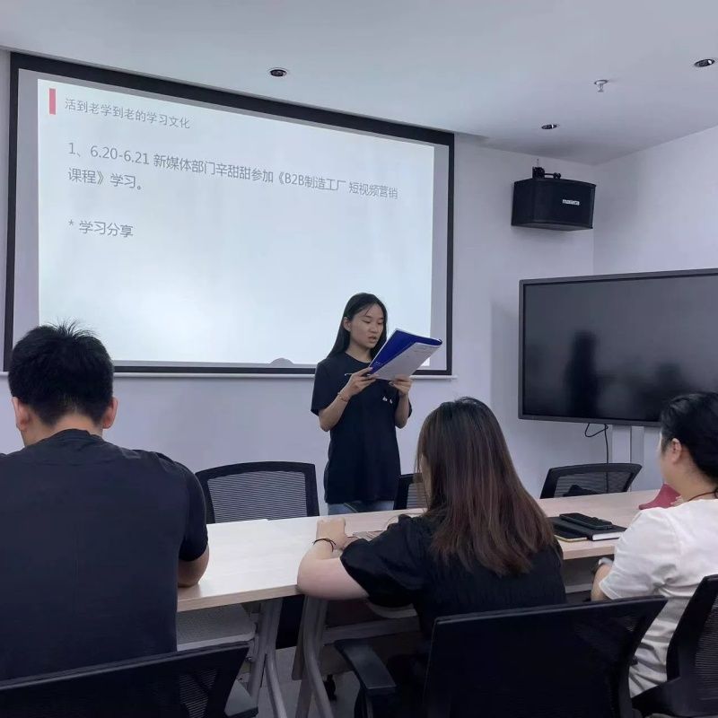 Wuxi Tefa realiza com sucesso uma breve sessão de treinamento em vídeo marketing do Departamento de Novas Mídias